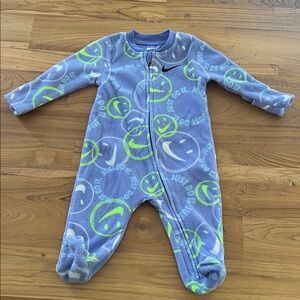 Nike Fleece Smiley Onesie/Bunting 3M